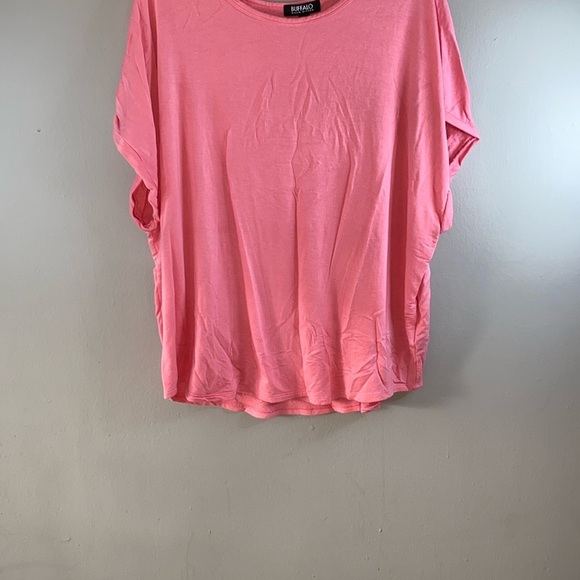 BUFFALOPink Relaxed Dolman Sleeve Tunic - Picture 2 of 12